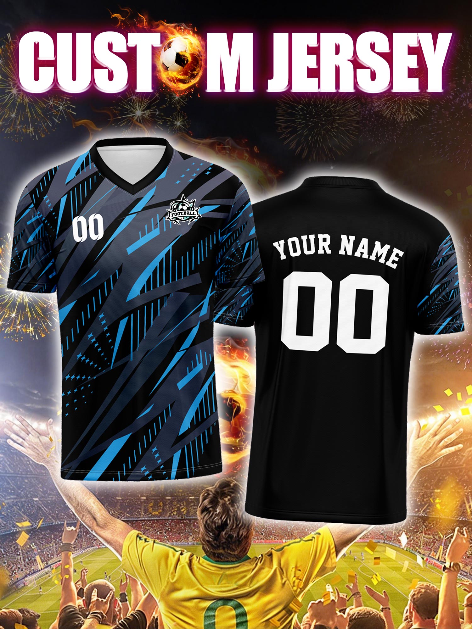 Watches Original - Custom Image Number Name Soccer Jersey,Backyard