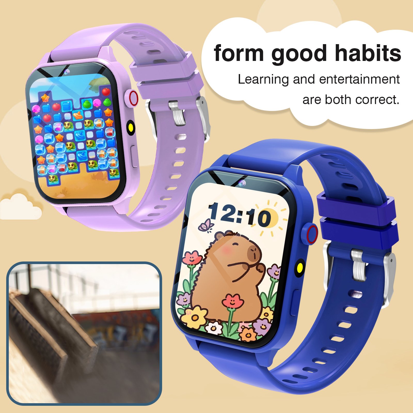 Smartwatch Watches For Children - Kids′s Smart Watch 18 Games Camera