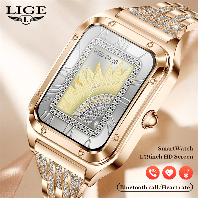 Smartwatch Latest Watches For Women - LIGE Fashion Smart Watch Ladies Bluetooth