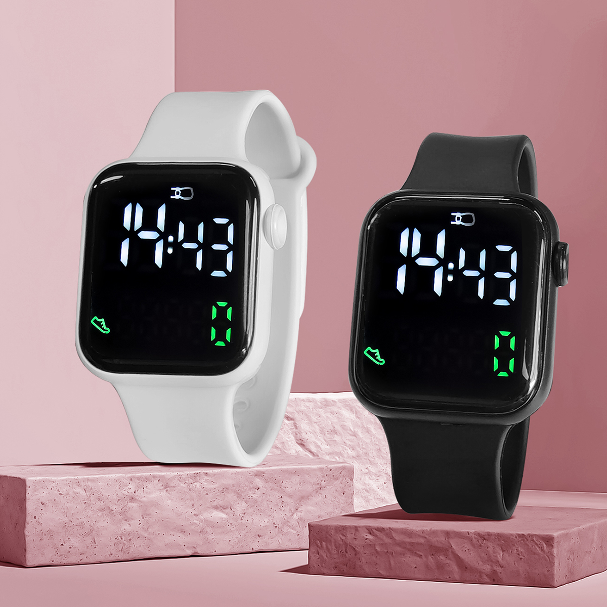 Smartwatch Watches For Girls - New 2PCS Student Minimalist Smart Watch