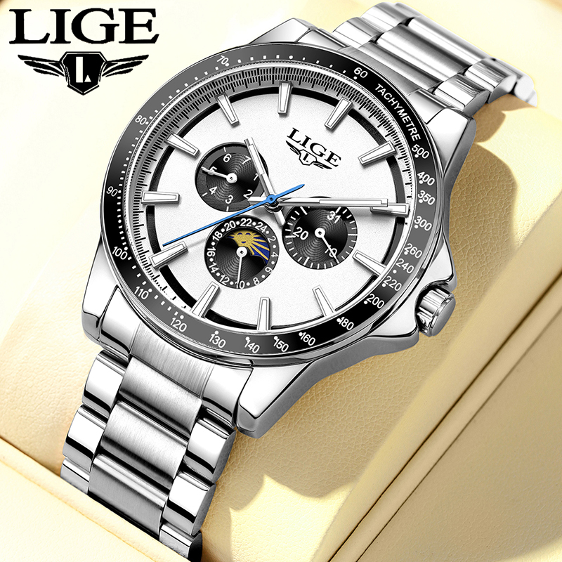 Smartwatch Watches Brands For Men - LIGE brand luxury watches mens Luminous