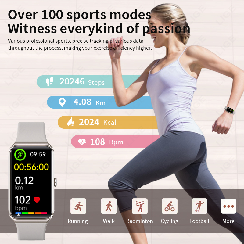LIGE Fashion Smart Watch Coupl - огляд і ціна Smartwatch Latest Watches For Women