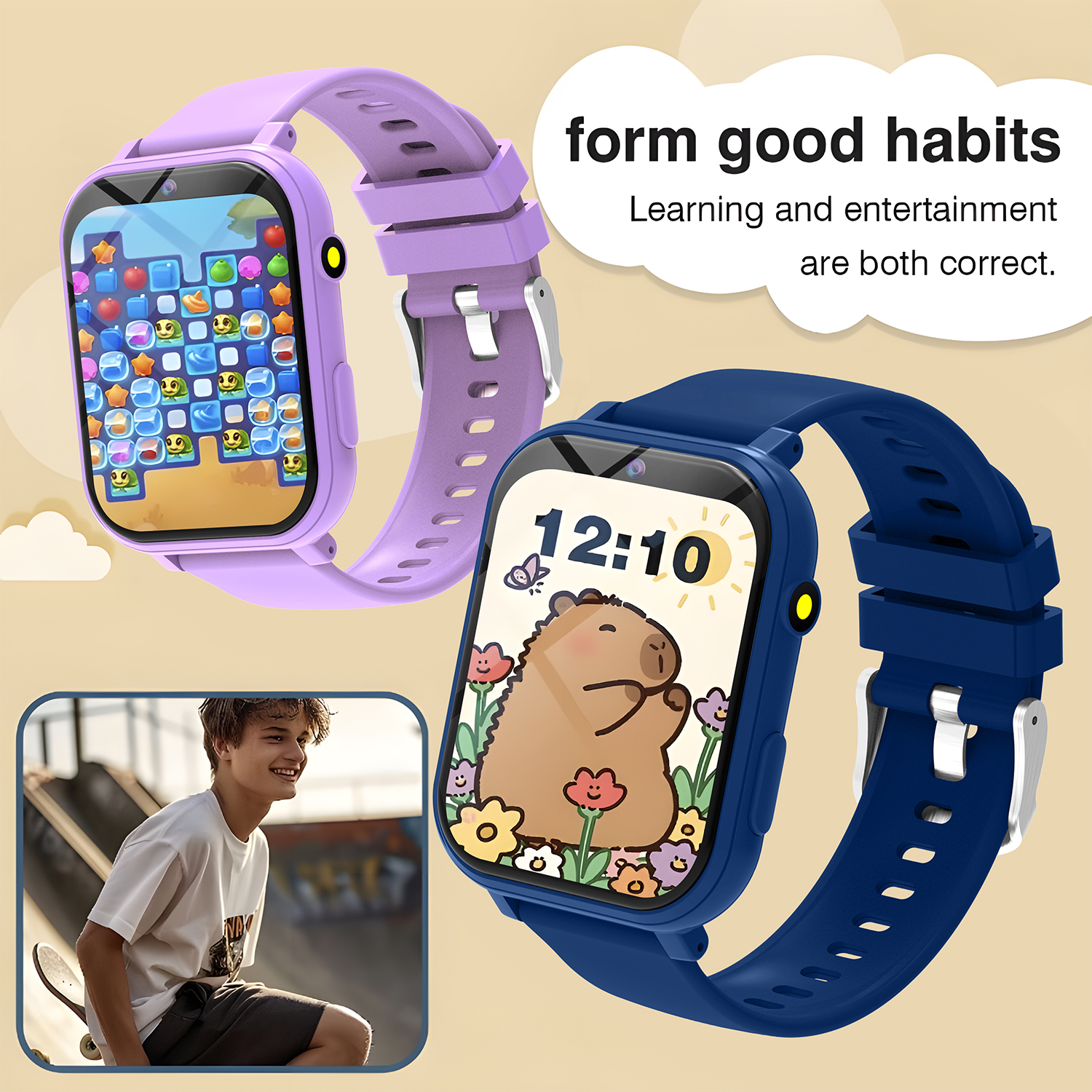 Kids Smart Watch Games Camera  - огляд і ціна Smartwatch Watches Gift For Girls