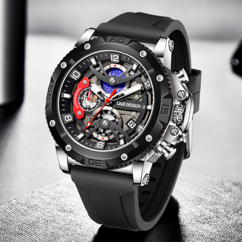 LIGE Top Brand Luxury Men Watc - огляд і ціна Smartwatch Watches Brands For Men
