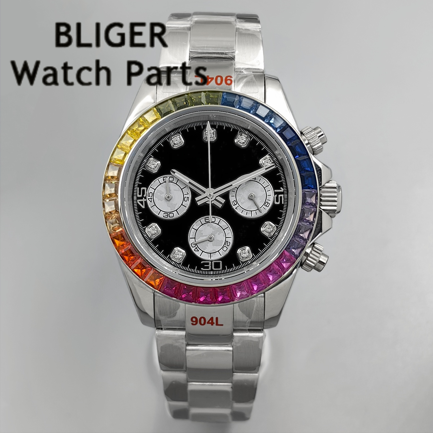 BLIGER Black Panda Dial Multic - огляд і ціна Chronograph Sport Watch