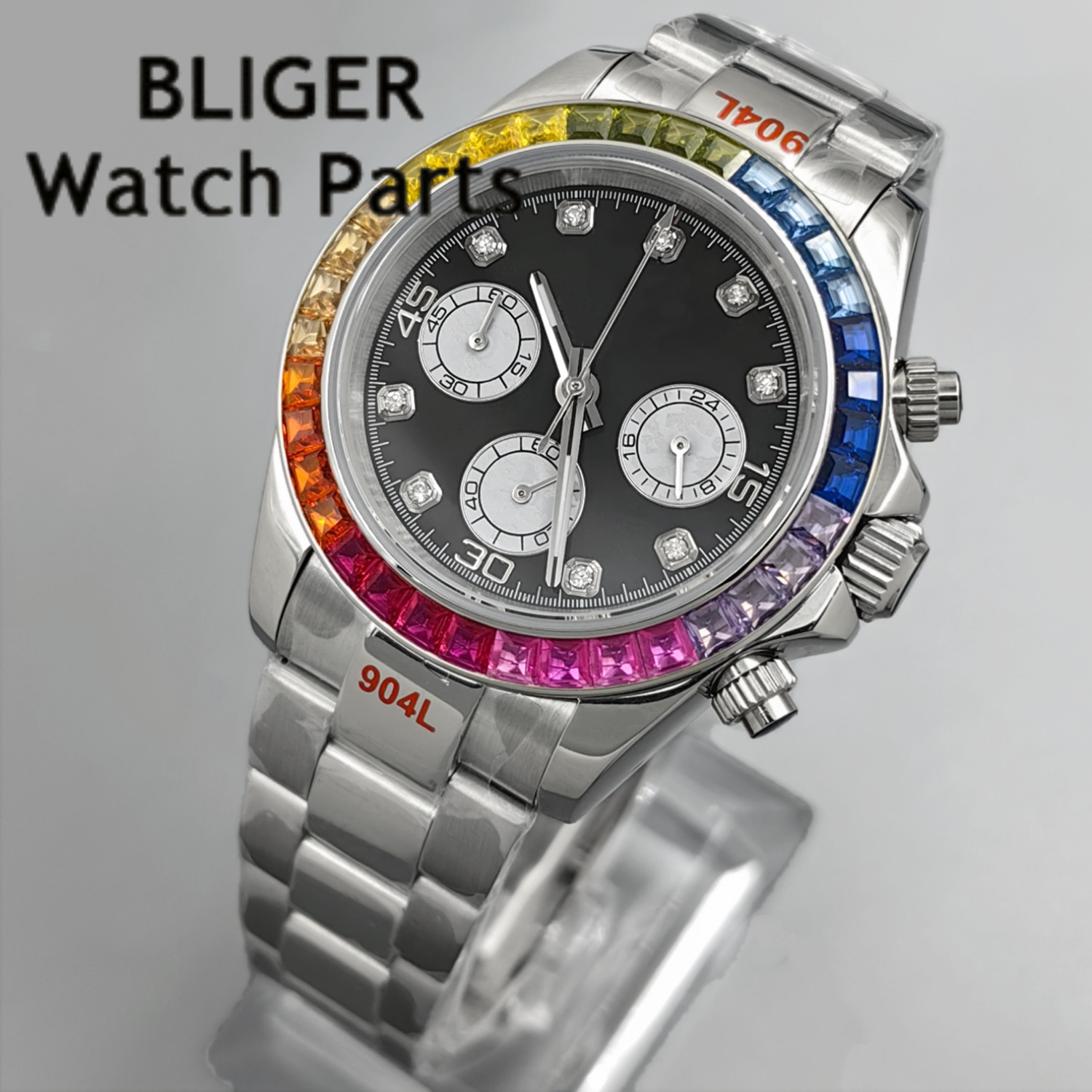BLIGER Black Panda Dial Multic - огляд і ціна Chronograph Sport Watch