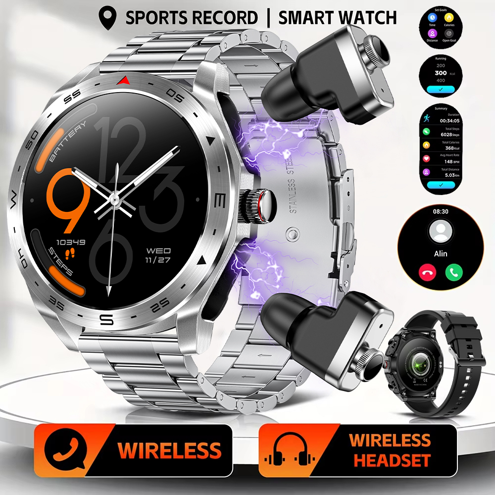 LIGE TWS Earbuds Bluetooth Hea - огляд і ціна Smartwatch Noise Watches For Men