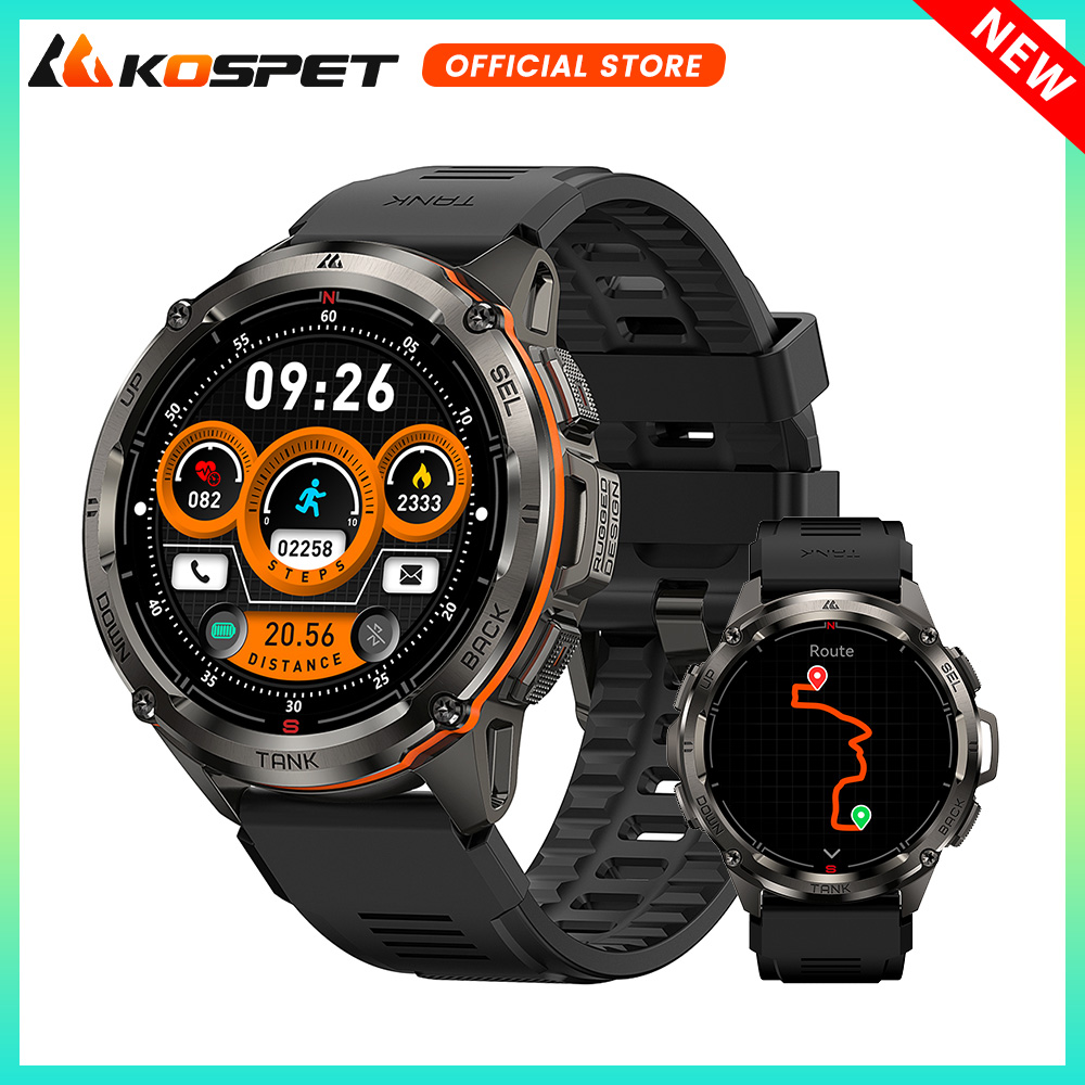 KOSPET TANK T3 Ultra Rugged GP - огляд і ціна Smartwatch Rugged Watches For Men