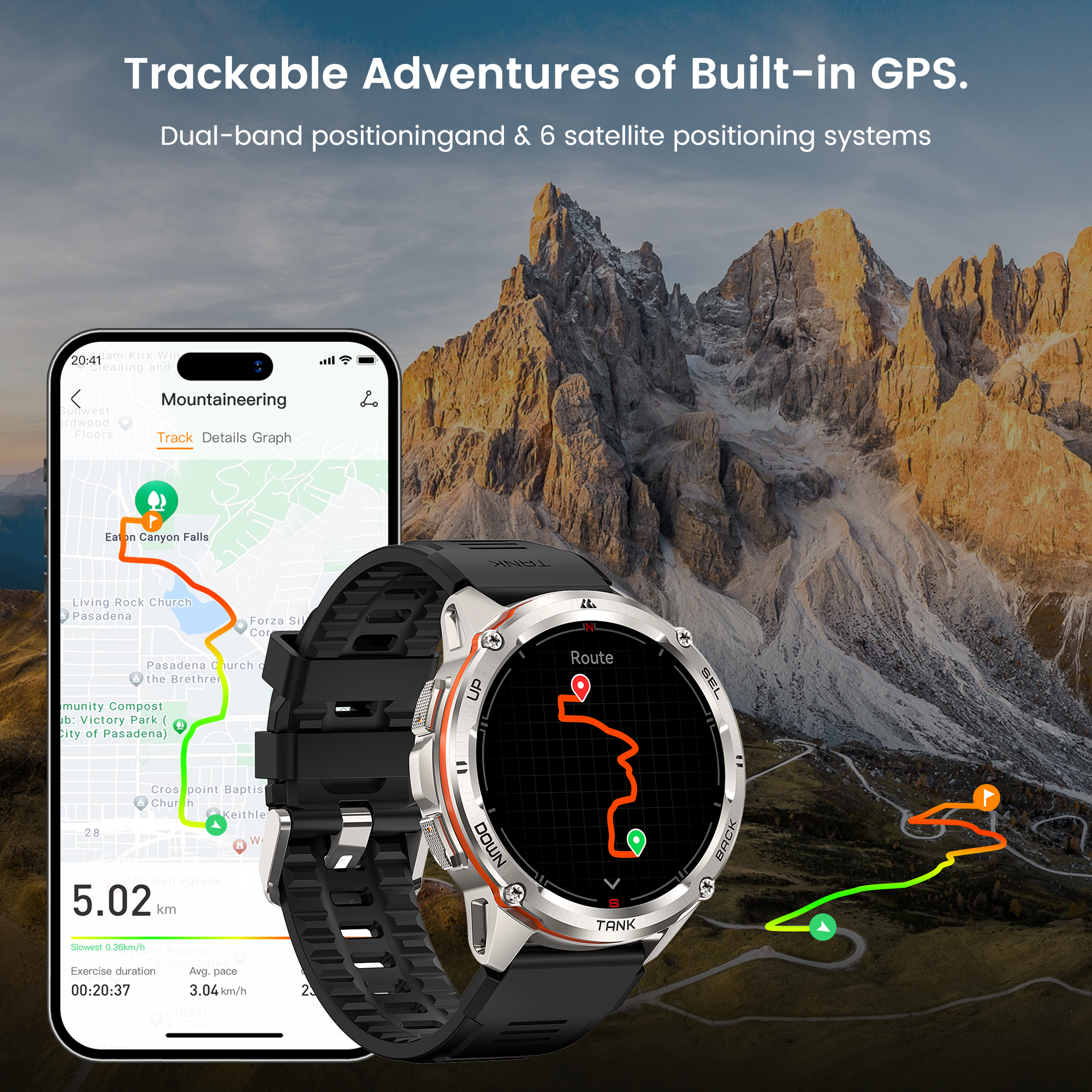 KOSPET TANK T3 Ultra Rugged GP - огляд і ціна Smartwatch Rugged Watches For Men