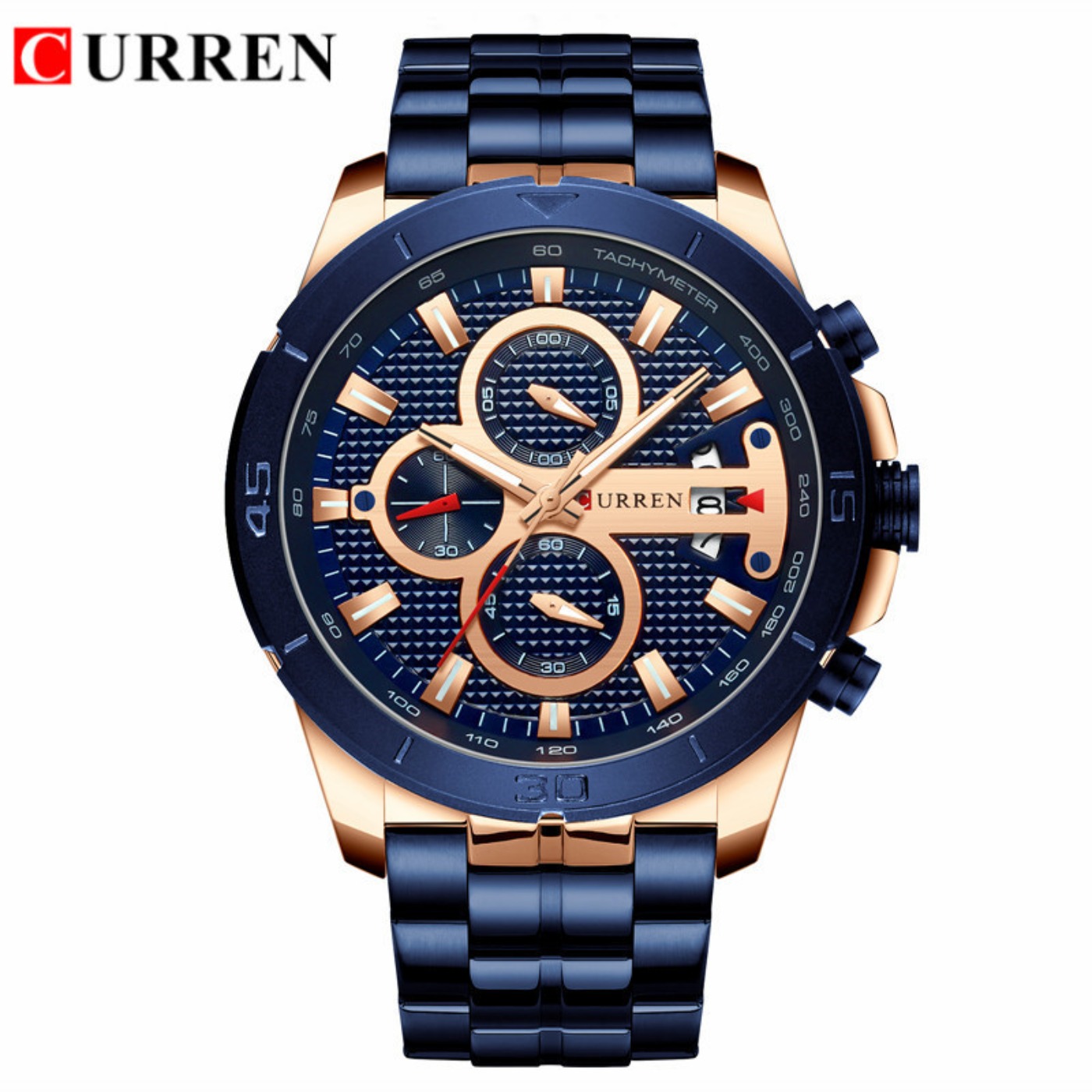 CURREN Watch Men Waterproof Ch - огляд і ціна Chronograph Sport Watch
