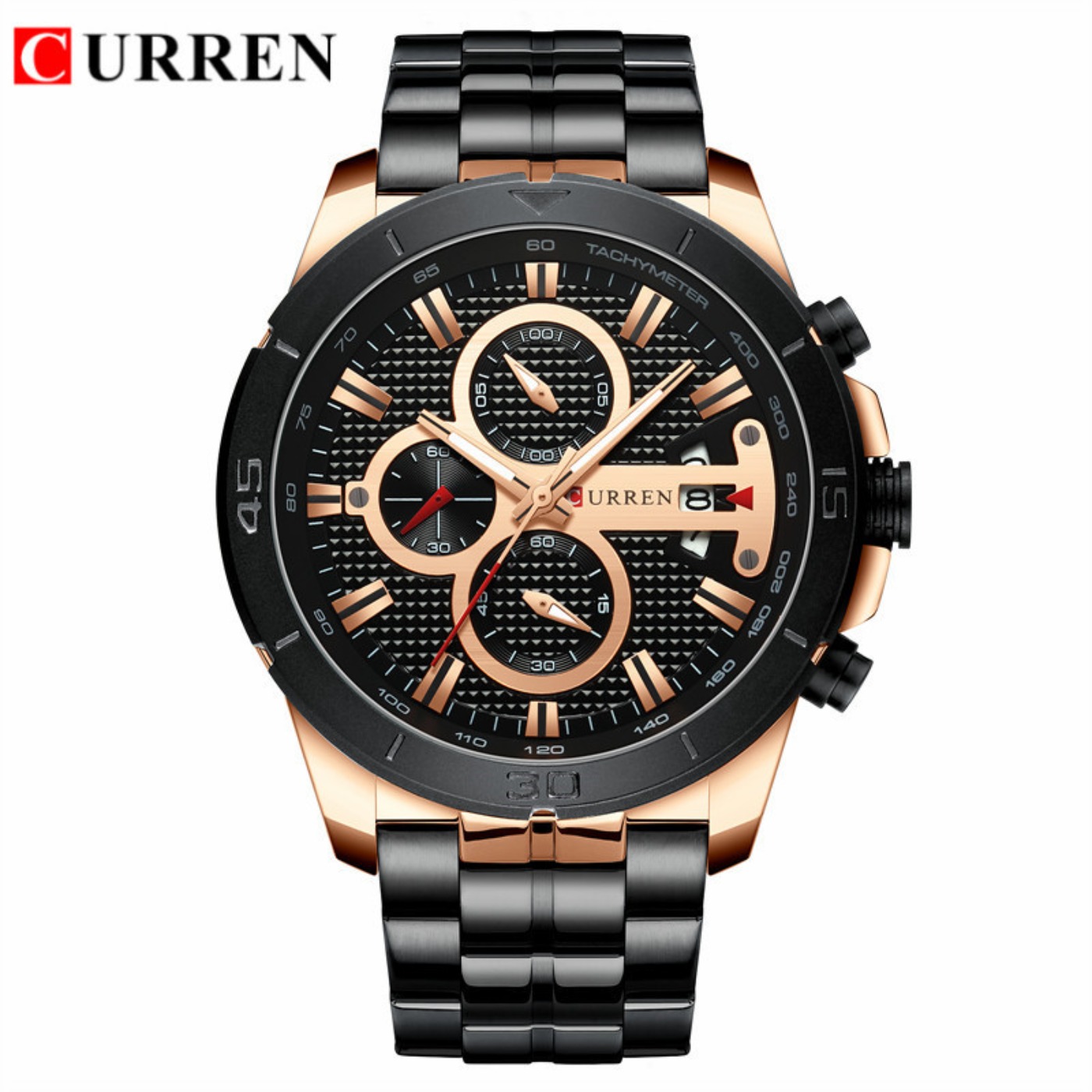 CURREN Watch Men Waterproof Ch - огляд і ціна Chronograph Sport Watch