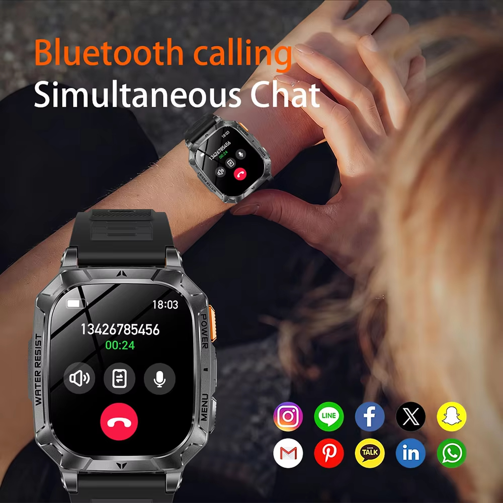 Hot Rugged Outdoor Smart Watch - огляд і ціна Smartwatch Rugged Watches For Men