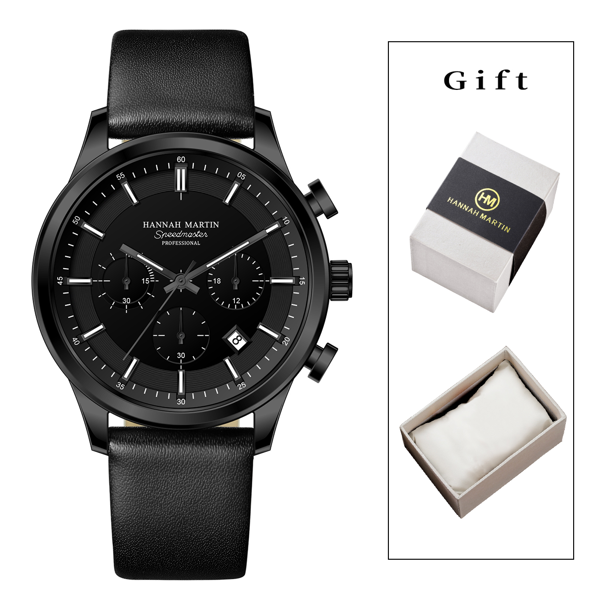 Hannah Martin Men Gift Box Men - огляд і ціна Chronograph Sport Watch