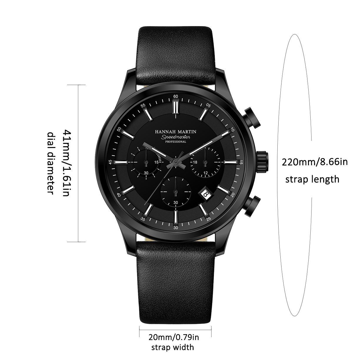 Hannah Martin Men Gift Box Men - огляд і ціна Chronograph Sport Watch