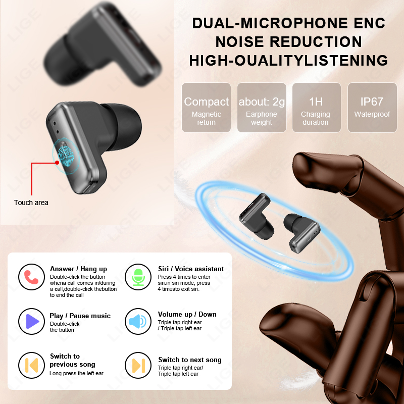 NEW Smart Watch Earphone Men T - огляд і ціна Smartwatch Noise Watches For Men