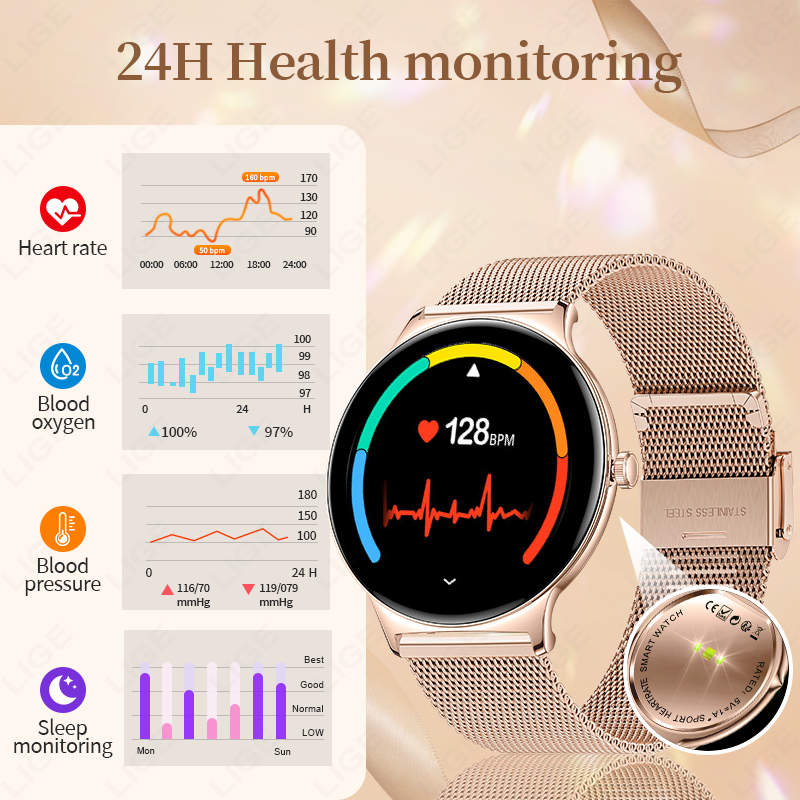 LIGE 2026 Ultra-thin Smart Wat - огляд і ціна Smartwatch Latest Watches For Women