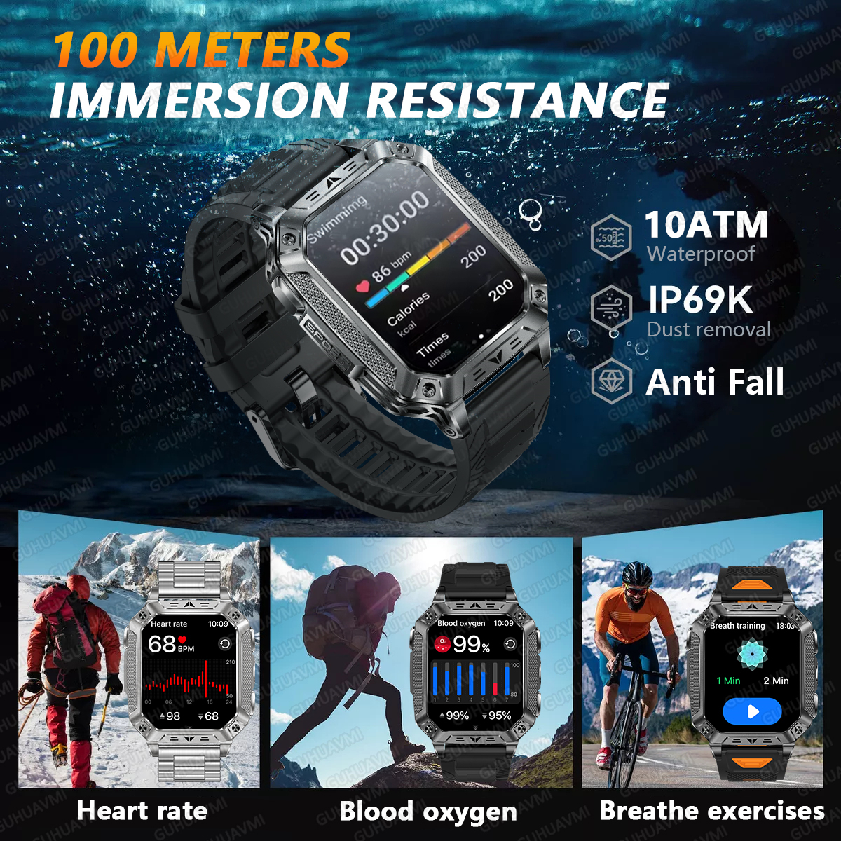TANK Ultra 2026: 1400mAh Milit - огляд і ціна Smartwatch Rugged Watches For Men