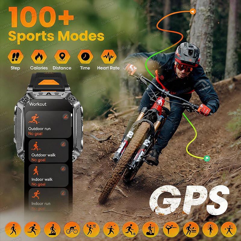TANK Ultra 2026: 1400mAh Milit - огляд і ціна Smartwatch Rugged Watches For Men