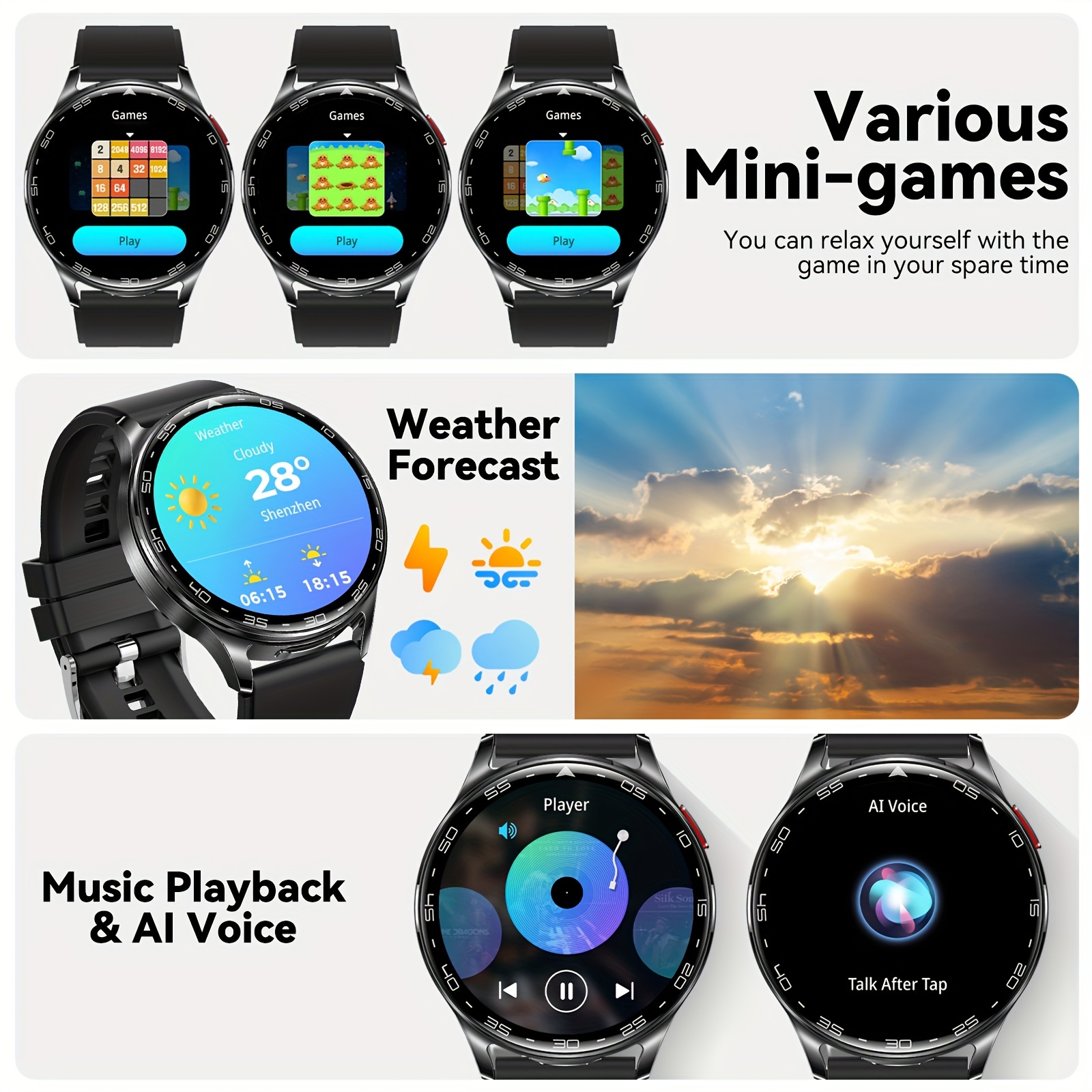2-In-1 TWS Headset SmartWatch  - огляд і ціна Smartwatch Noise Watches For Men