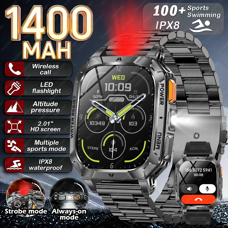 New Rugged Military Smart Watc - огляд і ціна Smartwatch Rugged Watches For Men