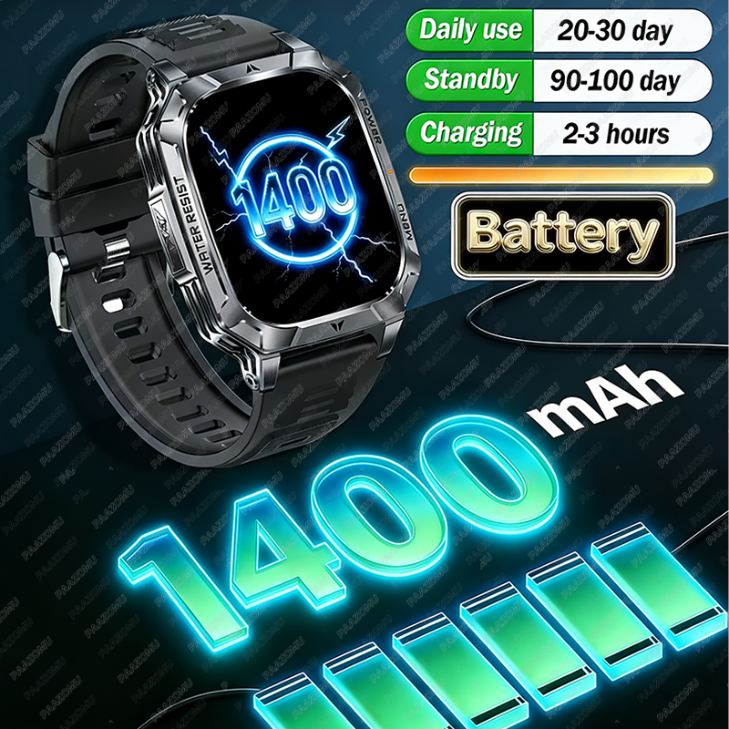 New Rugged Military Smart Watc - огляд і ціна Smartwatch Rugged Watches For Men