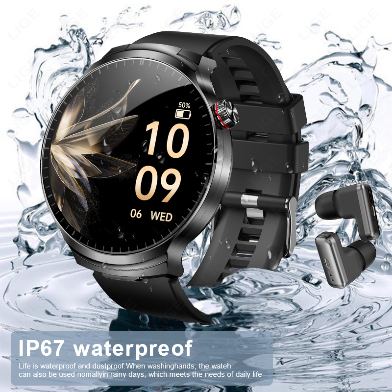 LIGE New TWS 2 in 1 Headset Sm - огляд і ціна Smartwatch Noise Watches For Men