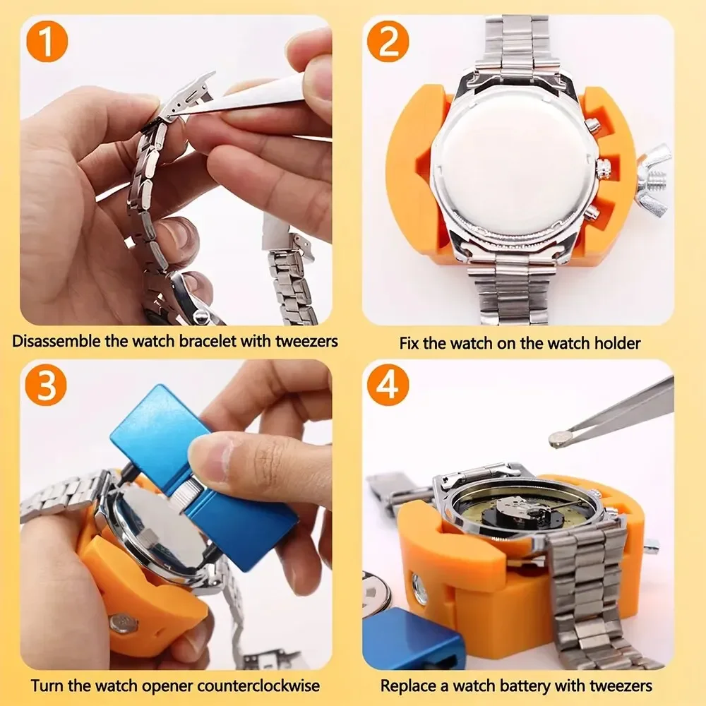 3 in 1 Repair Tool Set Watch B - огляд і ціна Case Back Opener