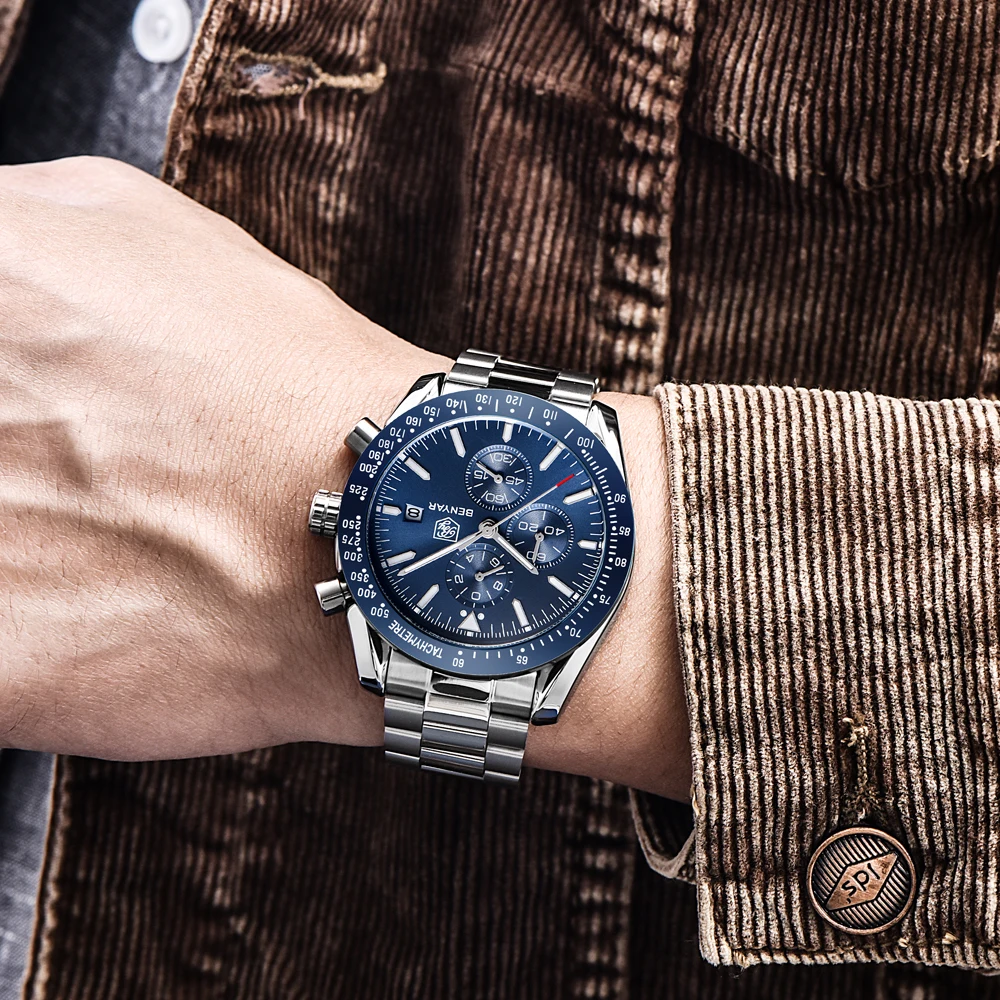 Men Watch BENYAR Top Brand Lux - огляд і ціна Smartwatch Watches Brands For Men