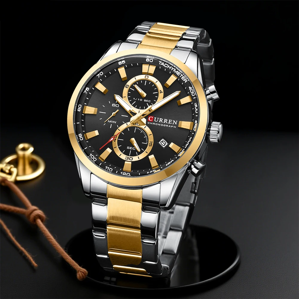 CURREN Casual Quartz Chrono Sp - огляд і ціна Chronograph Sport Watch