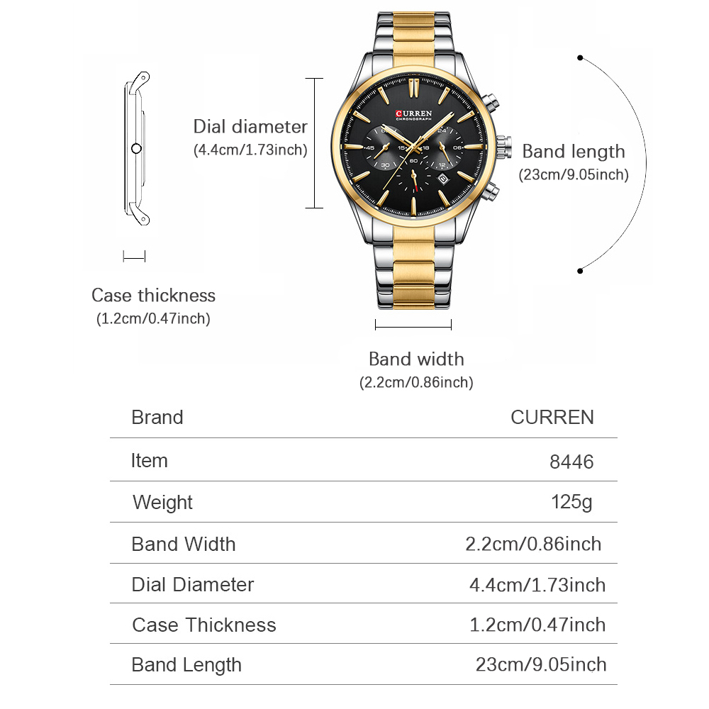 CURREN Casual Quartz Chrono Sp - огляд і ціна Chronograph Sport Watch