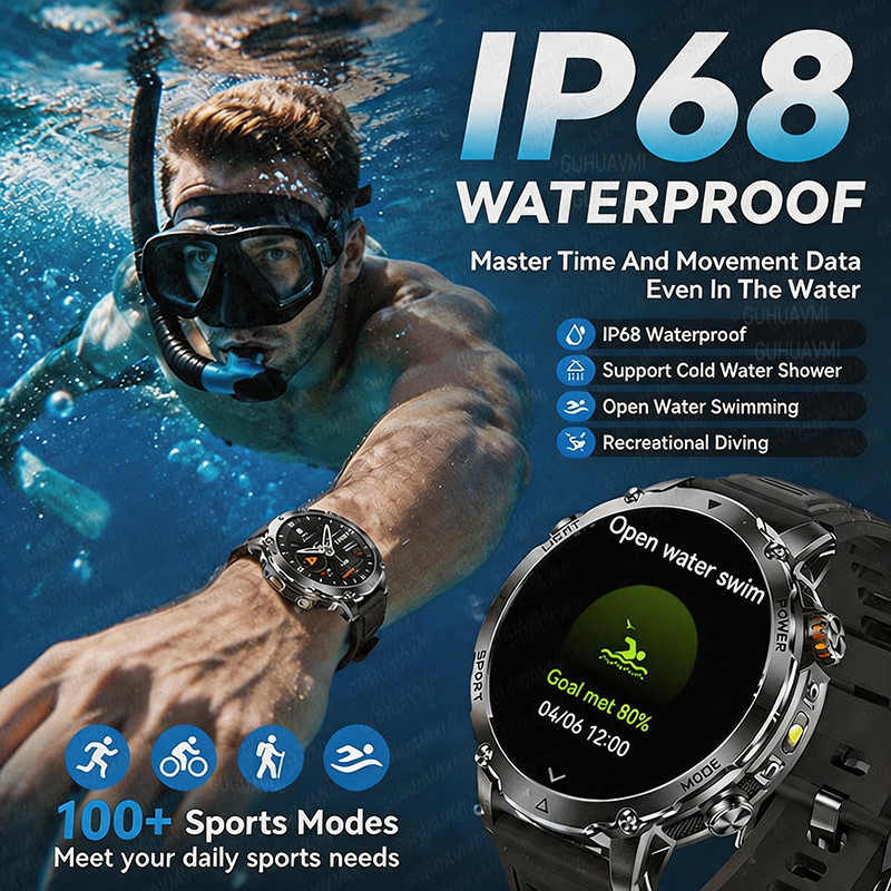 2026 New GPS Tracker 1400mAh S - огляд і ціна Smartwatch Rugged Watches For Men