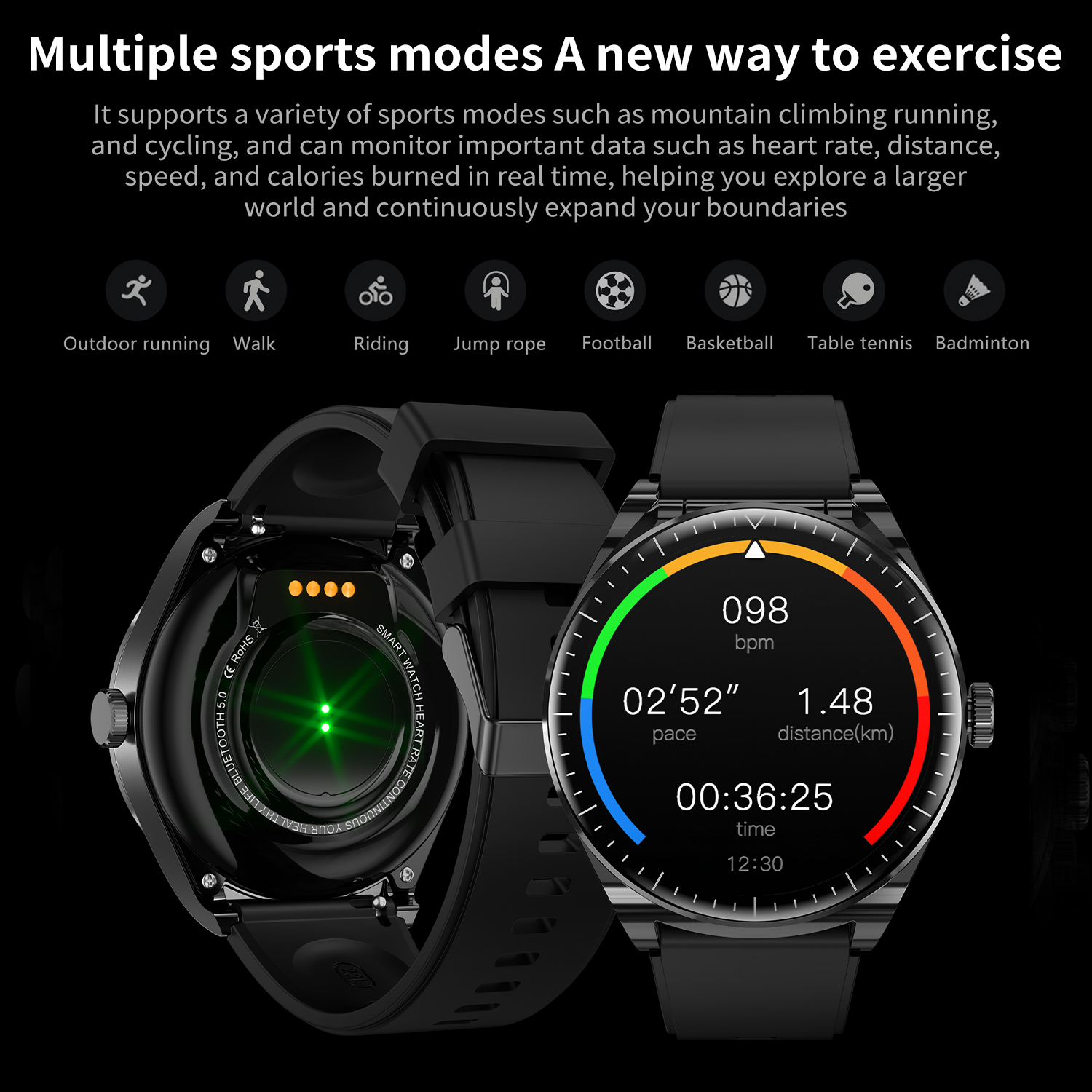 TWS Headphone Smart Watch Men  - огляд і ціна Smartwatch Noise Watches For Men