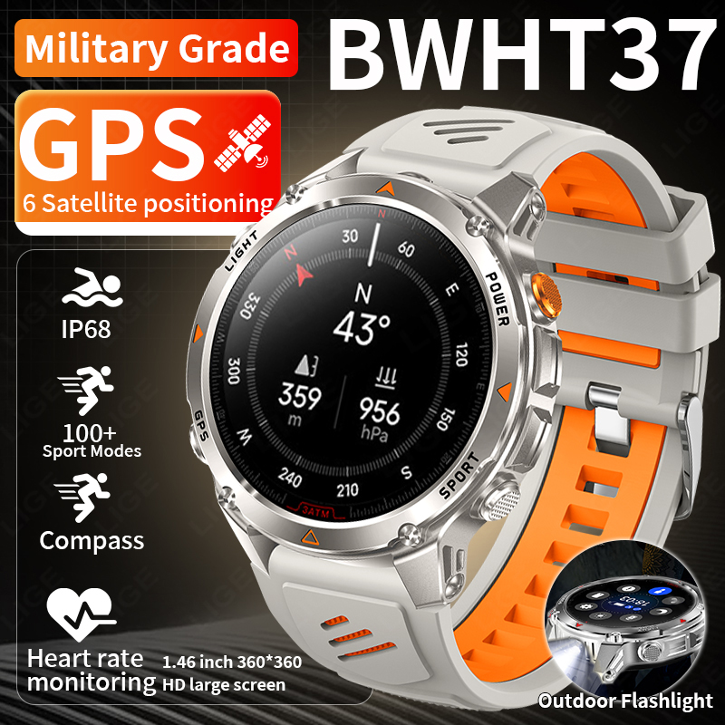LIGE Rugged GPS Track Smart Wa - огляд і ціна Smartwatch Rugged Watches For Men