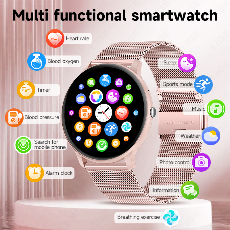 LIGE 2026 Sports Fitness Watch - огляд і ціна Smartwatch Latest Watches For Women