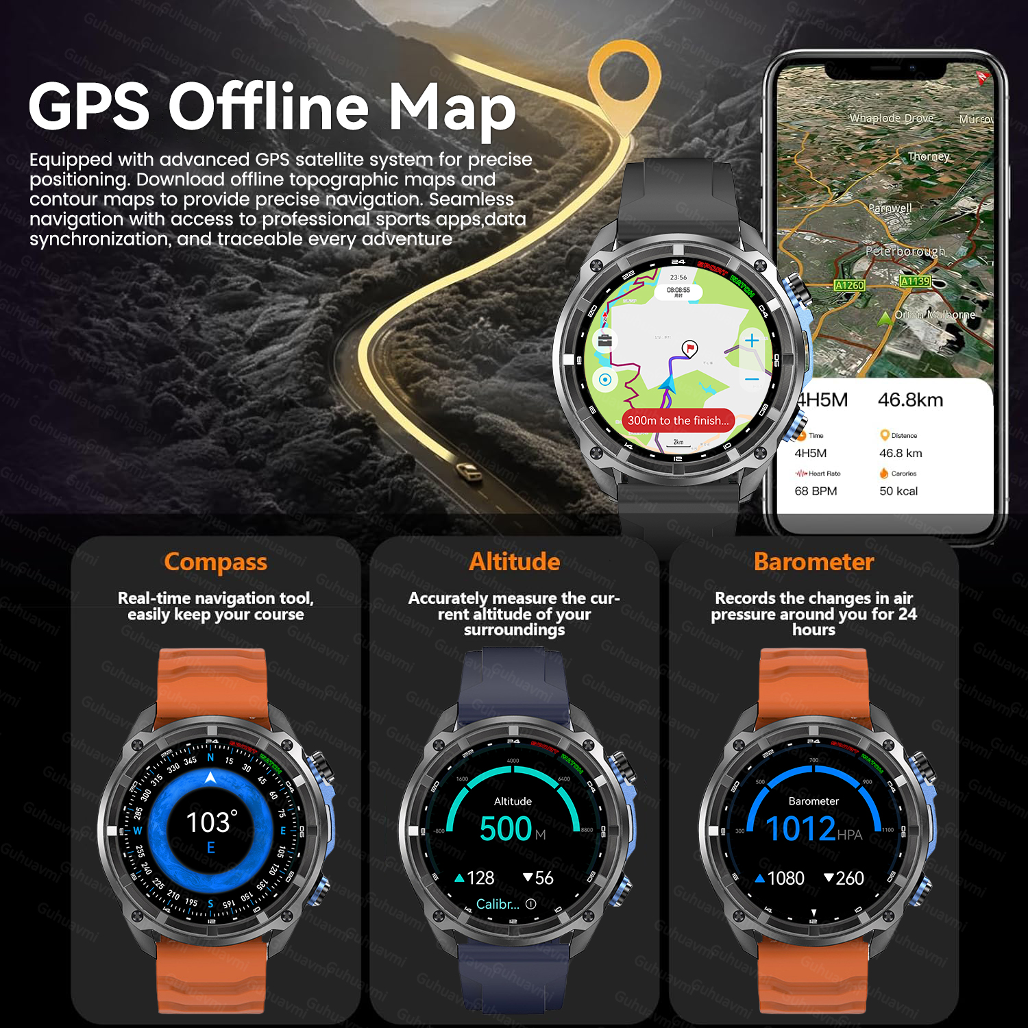New Military Men  Accuracy GPS - огляд і ціна Smartwatch Watches Brands For Men
