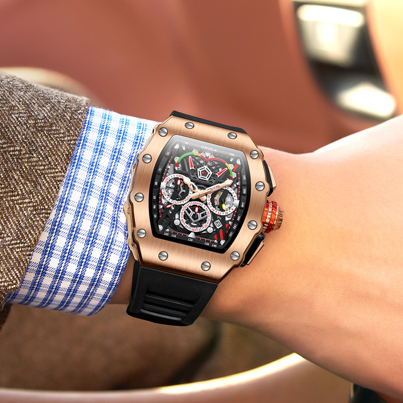 ONOLA Wristwatches Quartz Wris - огляд і ціна Chronograph Sport Watch