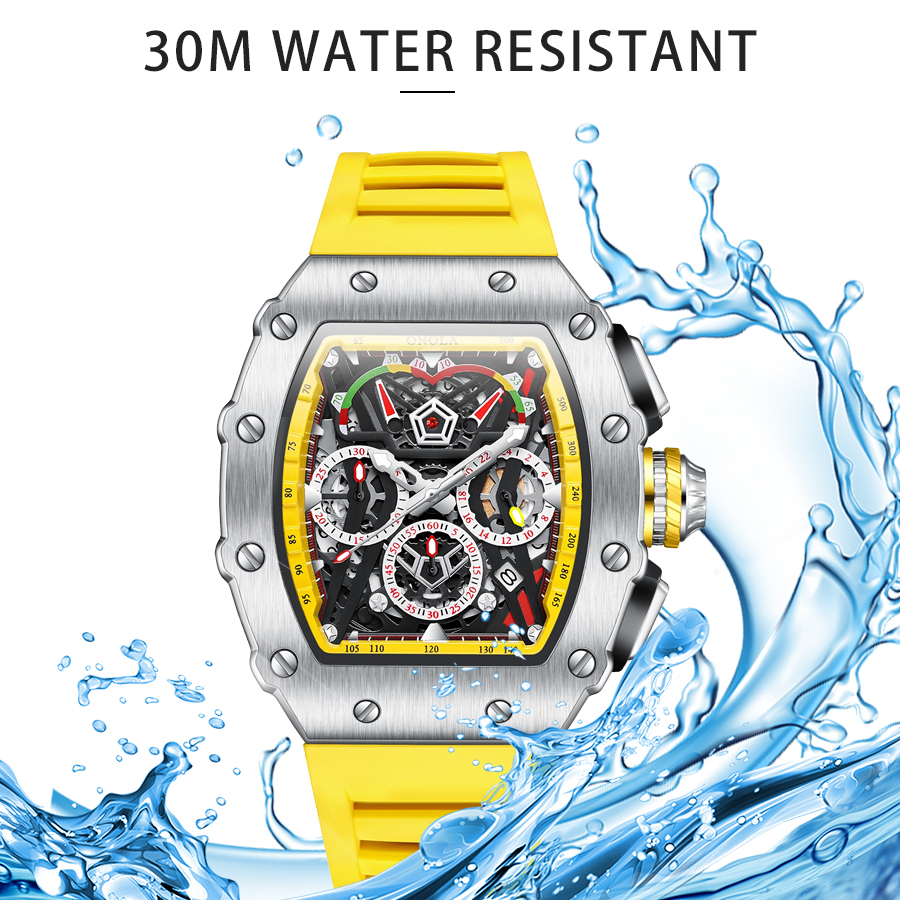 ONOLA Wristwatches Quartz Wris - огляд і ціна Chronograph Sport Watch