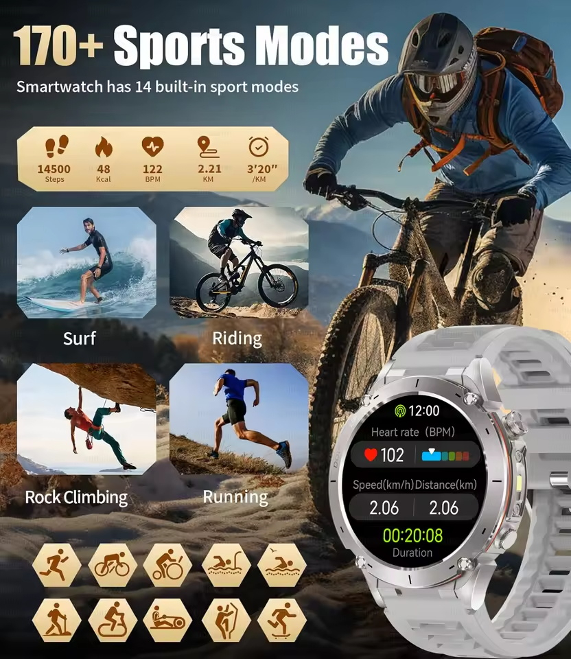 2025 Upgraded New Outdoors Spo - огляд і ціна Smartwatch Watches Brands For Men