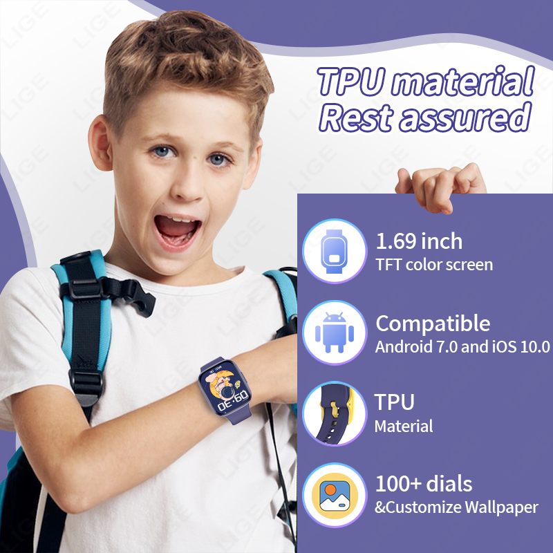 Lige Children Smart Watch Wome - огляд і ціна Smartwatch Digital Watches For Boys