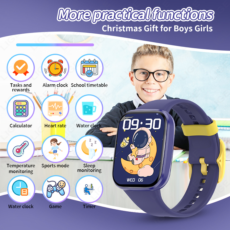 Lige Children Smart Watch Wome - огляд і ціна Smartwatch Digital Watches For Boys