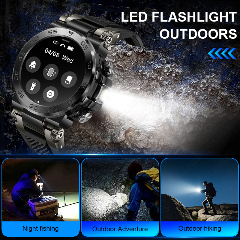 LIGE Rugged Military Smart Wat - огляд і ціна Smartwatch Rugged Watches For Men