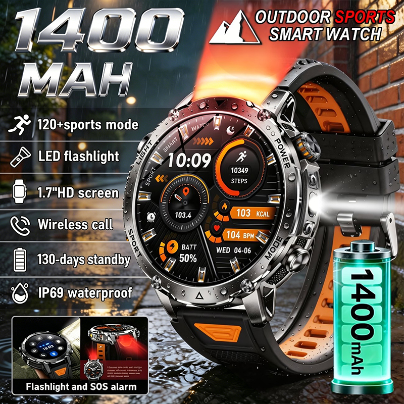 New Rugged Military SmartWatch - огляд і ціна Smartwatch Rugged Watches For Men