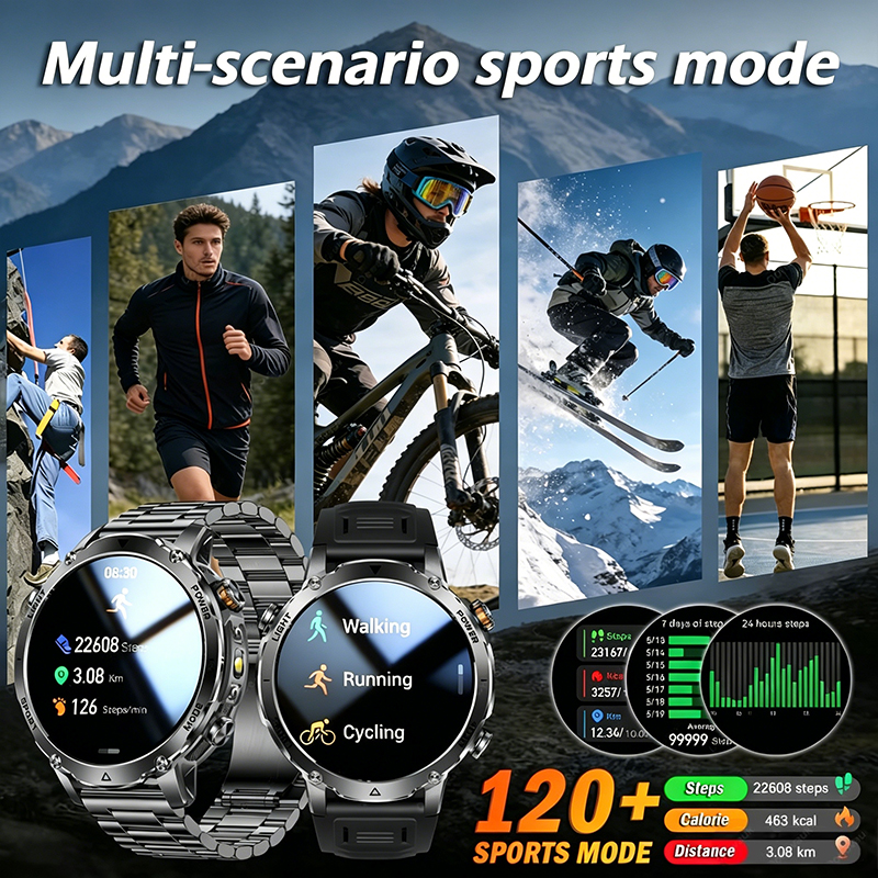 New Rugged Military SmartWatch - огляд і ціна Smartwatch Rugged Watches For Men