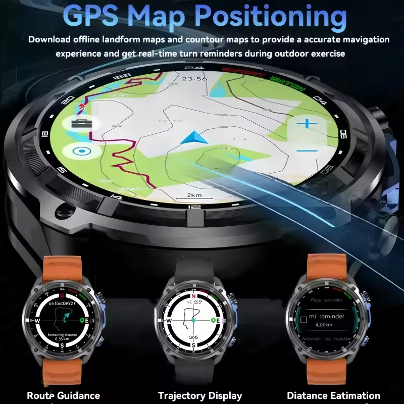 New Military Offline GPS Map S - огляд і ціна Smartwatch Watches Brands For Men