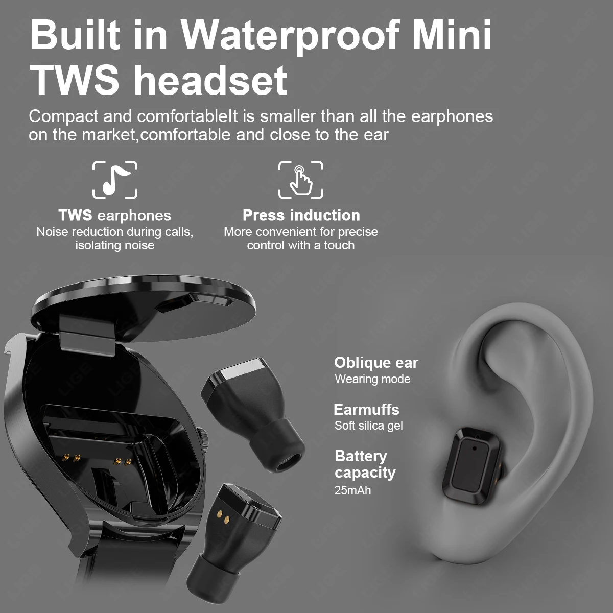 New 2-in-1 TWS Headphone Smart - огляд і ціна Smartwatch Noise Watches For Men