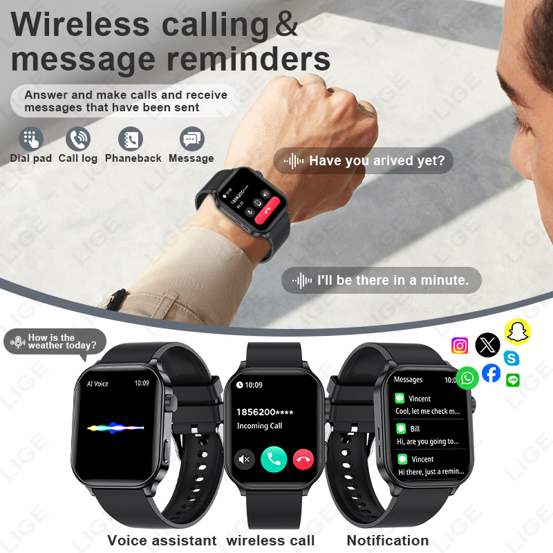 LIGE Original Brand Smart Watc - огляд і ціна Smartwatch Watches For Women Branded