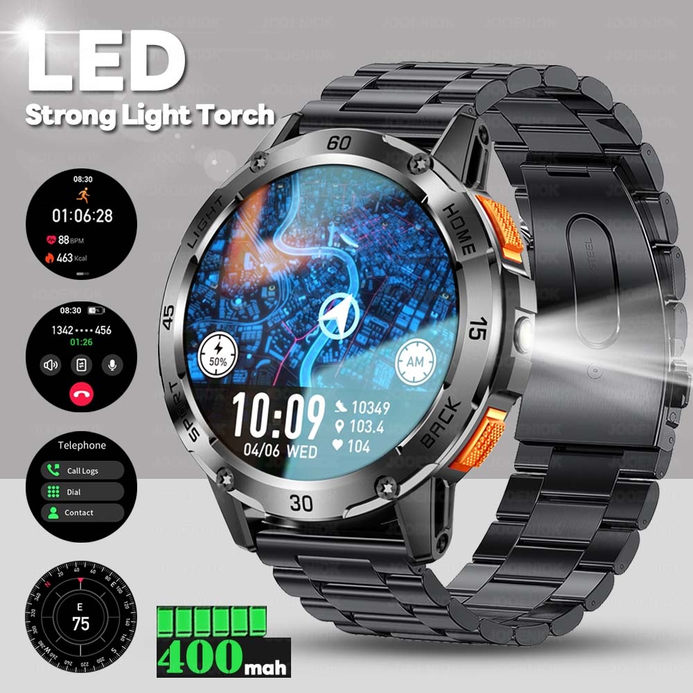 New Rugged Military Smart Watc - огляд і ціна Smartwatch Rugged Watches For Men
