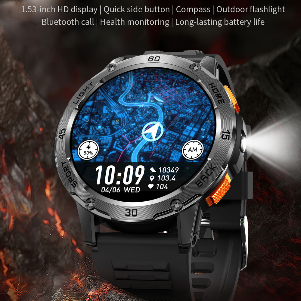 New Rugged Military Smart Watc - огляд і ціна Smartwatch Rugged Watches For Men