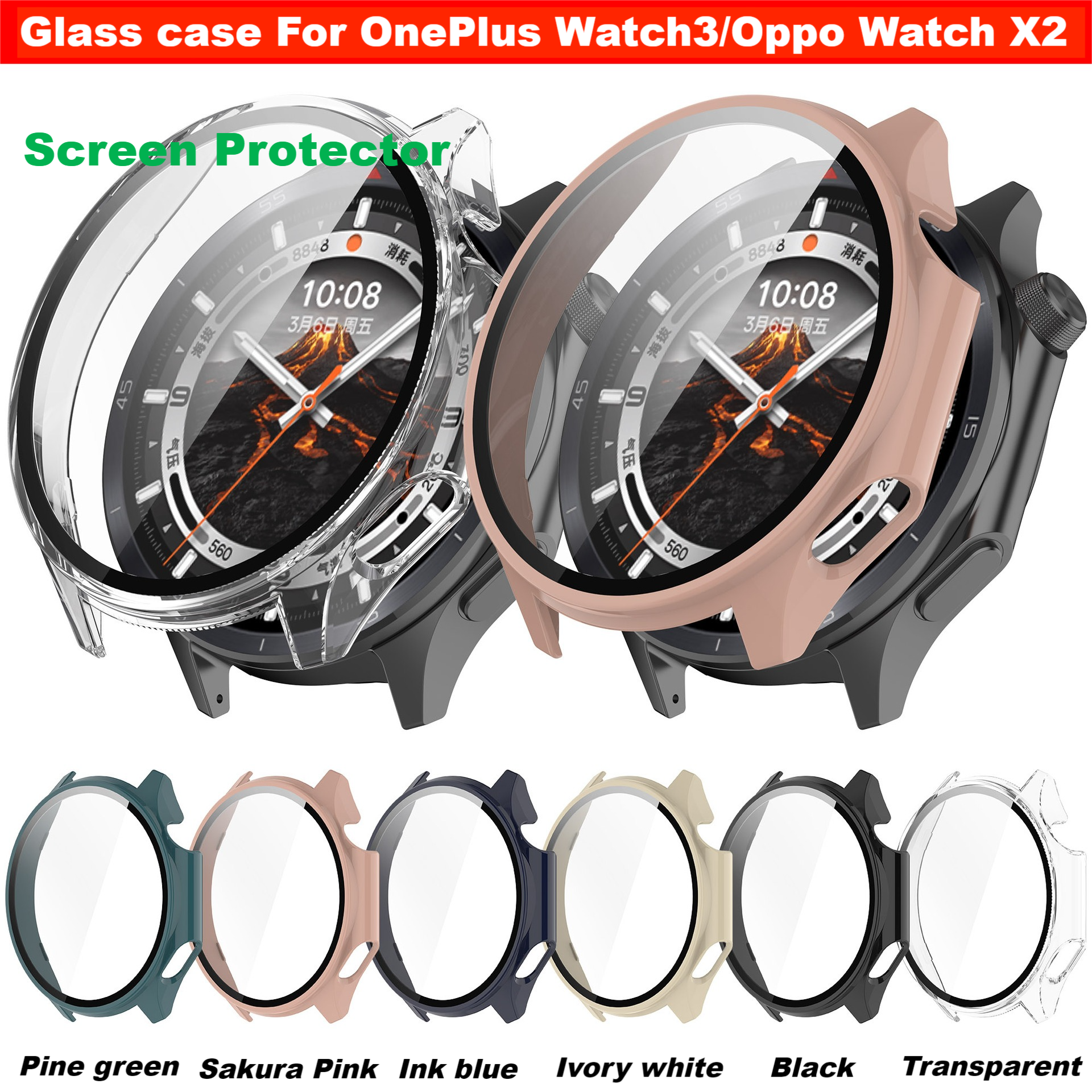 Tempered Glass Case For OnePlu - огляд і ціна Smartwatch Oneplus Watches